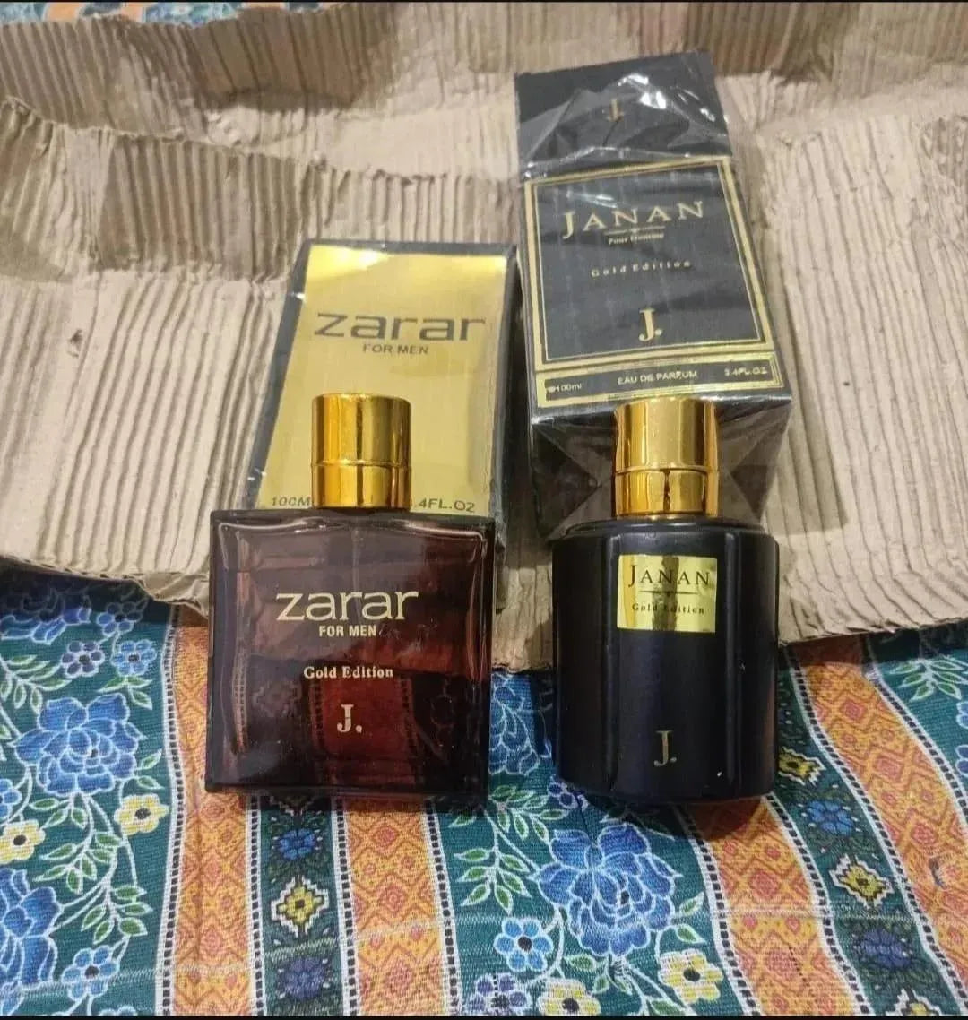Janan & Zarar Gold Edition Perfume Gift Set for Men – Long Lasting Fragrance