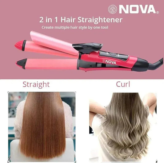 *Product Name*: Nova 2 in 1 Hair Straightener Pink Black
*Product Description*