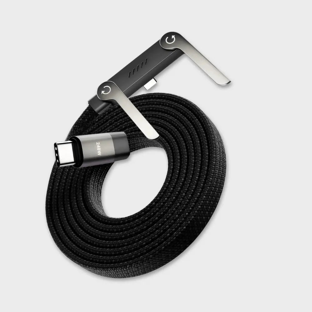 *Product Name*: 240W USB-C to USB-C Fast 1.5 Meter Charging Cable with Foldable Phone Holder