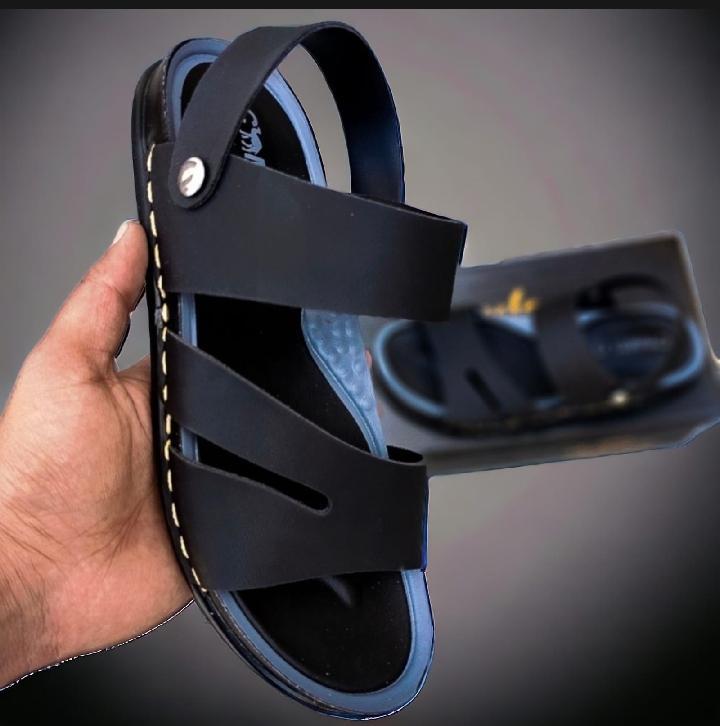 Premium Men’s Black Casual Sandals – Stylish & Comfortable