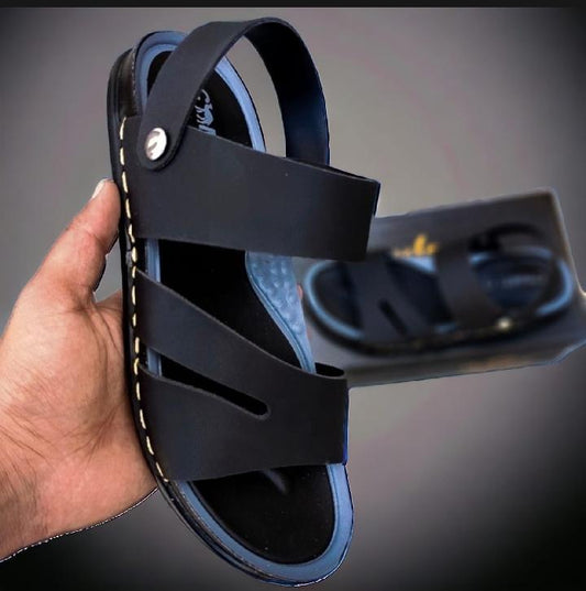 Premium Men’s Black Casual Sandals – Stylish & Comfortable