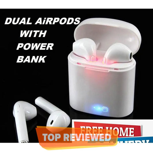Wireless Bluetooth 5.0 TWS Earbuds with Charging Power Bank Case