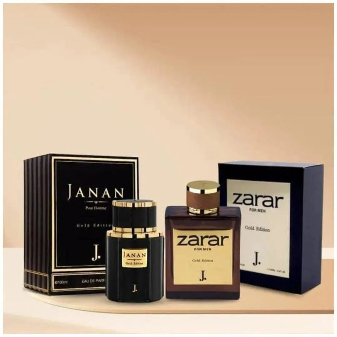 Janan & Zarar Gold Edition Perfume Gift Set for Men – Long Lasting Fragrance