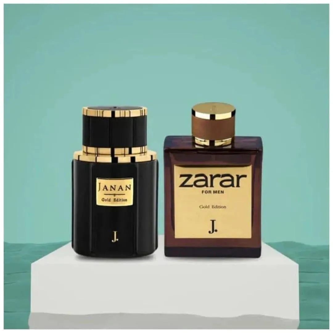 Janan & Zarar Gold Edition Perfume Gift Set for Men – Long Lasting Fragrance