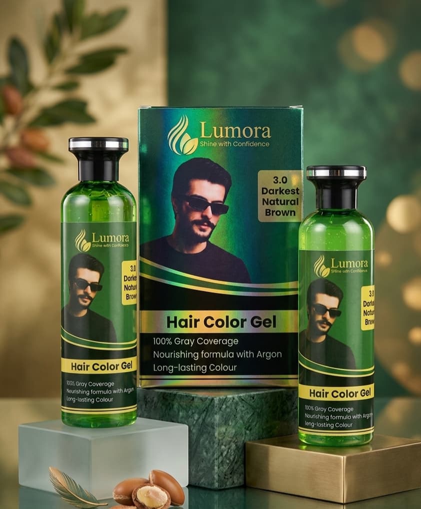 Lumora Hair Color Gel – 3.0 Darkest Natural Brown | 100% Gray Coverage