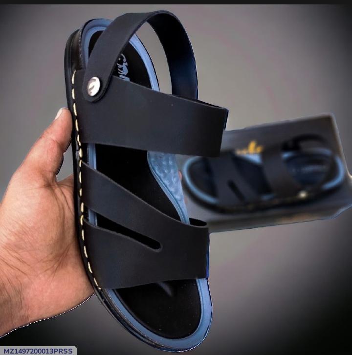 Premium Men’s Black Casual Sandals – Stylish & Comfortable