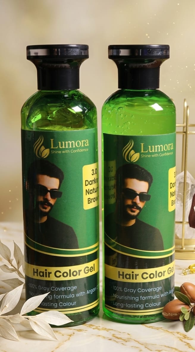 Lumora Hair Color Gel – 3.0 Darkest Natural Brown | 100% Gray Coverage