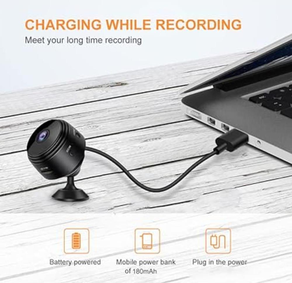 Mini WiFi 1080P HD Security Camera – 150° Wide Angle, Night Vision & Motion Detection