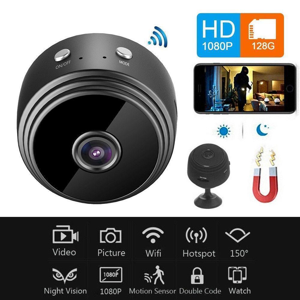Mini WiFi 1080P HD Security Camera – 150° Wide Angle, Night Vision & Motion Detection