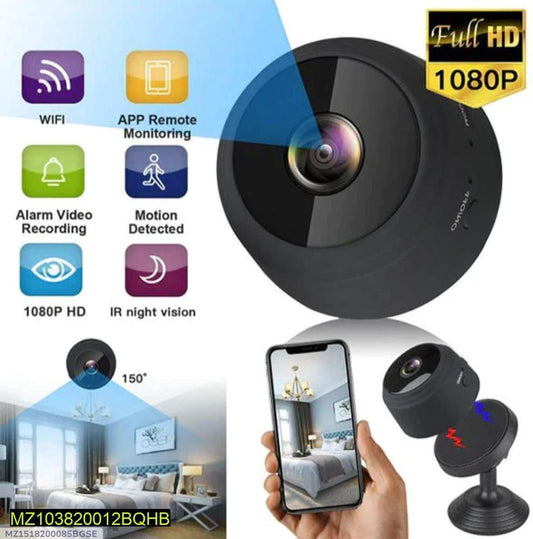 Mini WiFi 1080P HD Security Camera – 150° Wide Angle, Night Vision & Motion Detection